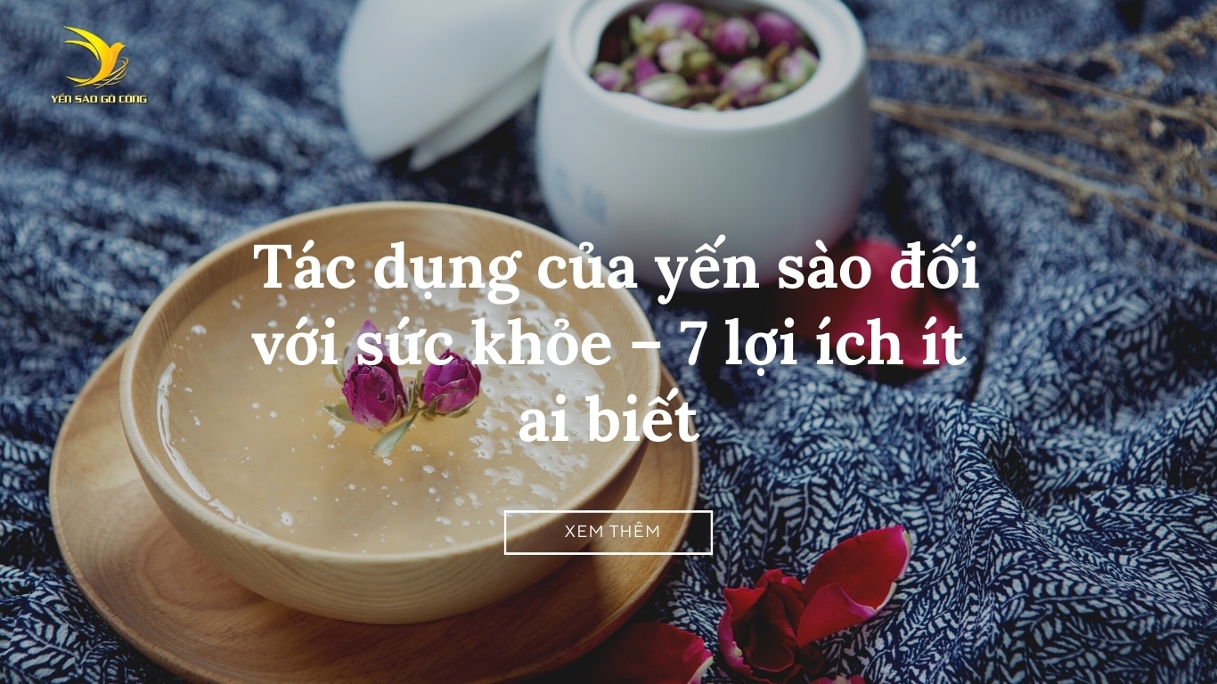 Tác dụng của yến sào đối với sức khỏe – 7 lợi ích ít ai biết